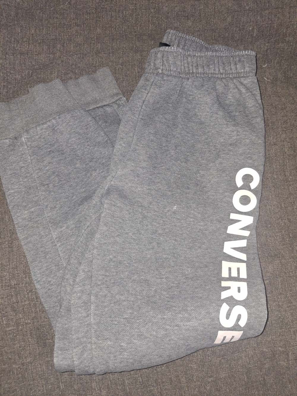 Converse Gray Sweatpants with White Side Logo